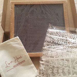 Grey Felt Letter Board